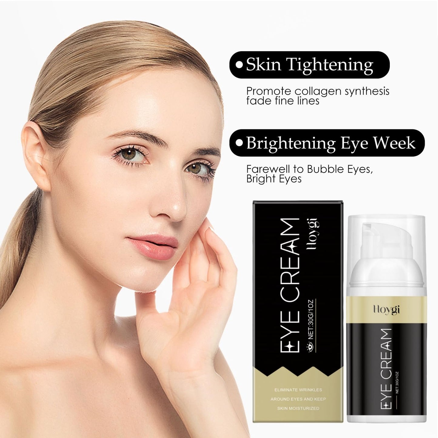 Jinjiar Lumi Eye Balm Cream,Lumi Eye Balm for Under Eye Bags,Erases Eye Bags within Minutes,Eye Ba-lm Bags Reducer,E-ye Cre-am Anti Aging,E-ye Cre-am for Dark Circles and Puffy E-yes,Under E-ye Cream