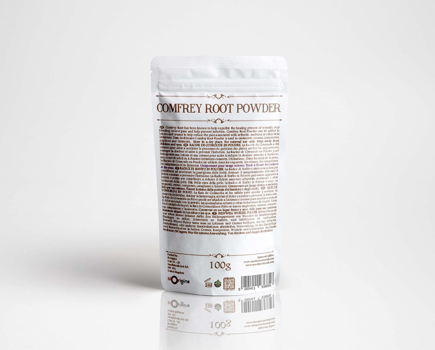 Mystic Moments | Comfrey Root Powder 100g Pure & Natural Vegan GMO Free