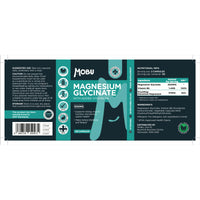 MOBU Magnesium Glycinate 1500mg with Vitamin B6 – 120 Vegan Capsules - High Strength - 315mg Elemental Magnesium - Pure with No Fillers or Binders UK Made
