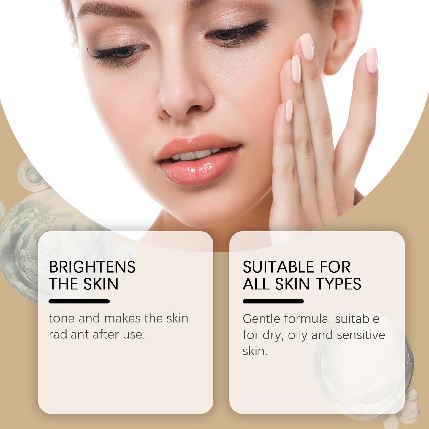 Generic Exfoliant Rice Ampoule,remove dead skin,blackheads and impurities,activate and moisturize the skin,shrink pores (White rice)