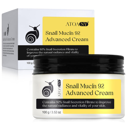 Uruses Advanced Snail Cream, All in one Cream, with 92% Snail Mucin Moisturizing Serum Cream, For Anti-aging, Hydrating, Acne Skin, Scarring Skin, Lightweight Moisturizer for Dry Skin - 100g (3.52 oz)