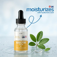 Arbutin Serum - Dark Spot Reducer Face Serum with Hyaluronic Acid, Antioxidant - Brightens & Evens Tones (30ml)