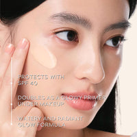 Daily Fluid Tinted Sunscreen SPF 40, Mineral Sunscreen with Zinc Oxide Formula, Ultra-Light Face Suncream for Sensitive Skin, Glowing Skin Non Greasy, Light Coverage, Evens Skin Tone, LN110