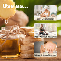 CTUBLIAUNX Essential Oils for Skin - Turmeric Body Oil - Turmeric Oil for Acne, Dark Spots and Smooth Skin, Pure Extracts Massage Oil, Deeply Hydrating and Easily Absorbed Moisturiser