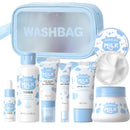 ChicNana Milk Skin Care Sets&Kits, Milk Skincare Set, Beauty Gift Sets for Teenage Girls, Skincare Set with serum, toner, cleanser, eye cream, sunscreen, brightenng cream, exfoliating scrub, washbag (8pcs)