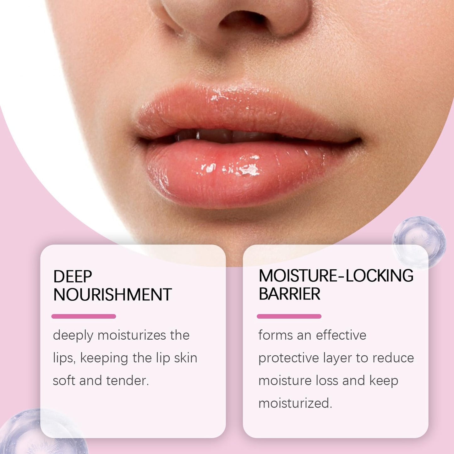 Siyinzu 2pcs Pro-Collagen Peptide Lip Gloss Balm,Plumping and Hydrating Lip Balm,Li/p Plumper Gloss,Li/p Ba/lm Stick,L/ip Repair Bal/m,L/ip Glow Oil,Lips Bal/m for Dry Cracked Lips