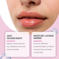 Siyinzu 2pcs Pro-Collagen Peptide Lip Gloss Balm,Plumping and Hydrating Lip Balm,Li/p Plumper Gloss,Li/p Ba/lm Stick,L/ip Repair Bal/m,L/ip Glow Oil,Lips Bal/m for Dry Cracked Lips