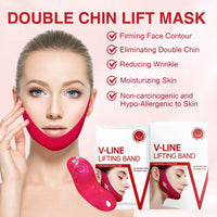 COWANIEE 5 Pcs Chin Lift Mask, Double Chin Lifting Mask for Women