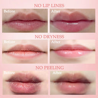 2PCS Lip Sleeping Mask, Honey Sakura Moisturizing Lip Balm Skincare Set with Stick, Day Night Repair Lip Mask Lip Moisturiser, Plumping Lip Hydrating & Prevention Dry and Crack Lip Scrubs Exfoliator