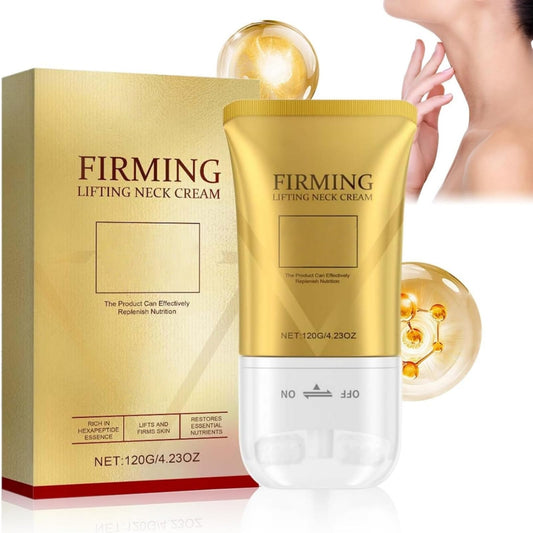 Yoowan Neck Firming Cream,Neck Firming Cream With Roller,Ne-Ck Roller For Saggy Skin,Tighten And Lift Lotion With Double Roller Massage,For Skin Body Care Comfort,Firm And Lift Wrinkles Fine Lines