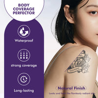 Beauty Body Coverage Perfector, All Over Complexion Perfector – Waterproof Leg & Body Makeup - Tattoo Cover Up Makeup, Full Coverage Foundation Lightweight & Long-Lasting For Flawless Skin