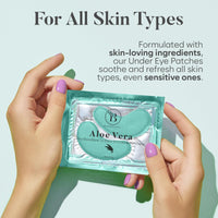 BLOOMORA Under Eye Gel Patches - Aloe Vera Under Eye Patches for Puffy Eyes & Dark Circles - Hyaluronic Acid + Collagen Gel Pads for Reducing Appearance of Puffiness & Hydration - 30 Pairs