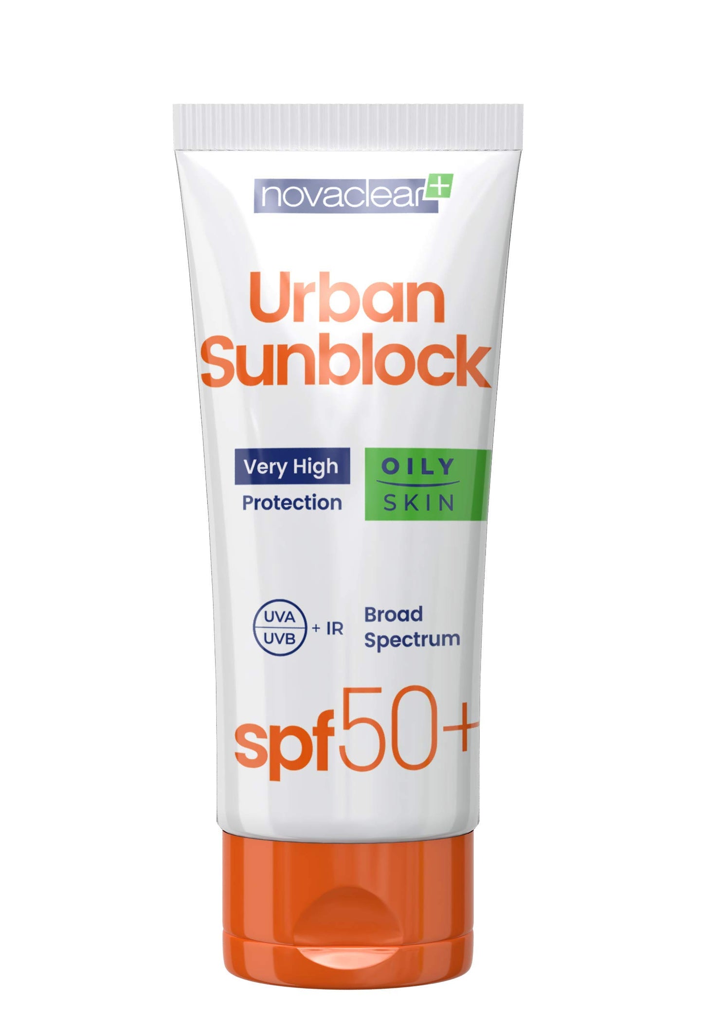 Novaclear SPF 50+ Face Cream for Oily Skin Cream with SPF Sunburn Cream 40 ml Anti-UVA UVB IR Rays High Sun Protection by Equalan Pharma