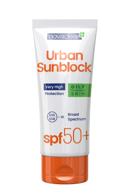 Novaclear SPF 50+ Face Cream for Oily Skin Cream with SPF Sunburn Cream 40 ml Anti-UVA UVB IR Rays High Sun Protection by Equalan Pharma