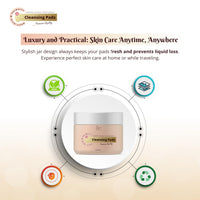 Kojic Acid And Turmeric Cleansing Pads, 55PCS, Turmeric Cleansing Pads for Dark Spots, Dark Spot Remover For Face, Turmeric Face Scrub Pads, Turmeric Kojic Acid Pads, Facial Cleanser for Turmeric Pads