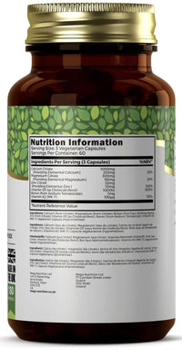 Ezyleaf Bone Supplement | Calcium Magnesium Zinc and Vitamin D3 Capsules with Boron & Vitamin K2 MK7 | 180 Bone Bolster Calcium Citrate Bone Health Supplements | Non-GMO Gluten Free & UK ISO Certified