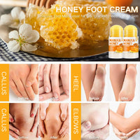 Tongyend 2PCS Urea Cream 60 Percent for Feet & Hands – Honey & Urea Foot Cream, Intensive Foot Moisturiser, Cracked Heel Repair Cream for Dry Skin & Hard Calluses (Orange, 2PC)