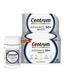Centrum Advance 50+ Tablets Multivitamin & Mineral Supplements, with 24 essential nutrients, including vitamin D, C, Zinc, 130 ct (Packaging and Tablet colour may vary slightly)