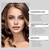 HERBINSOLS Safe and Convenient Comb Hair Dye - Portable Hair Dye Comb for Gray Hair Coverage - Waterproof and Sweat-Proof HairDye Stick - 2 in 1 Instant Hair Colour Stick for Women & Men(Black)