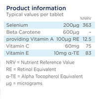 healthspan Healthspan Selenium | 240 Tablets | Highly Absorbable | with Vitamin C, A & E | Hair, Nails and Skin Health | Vegan
