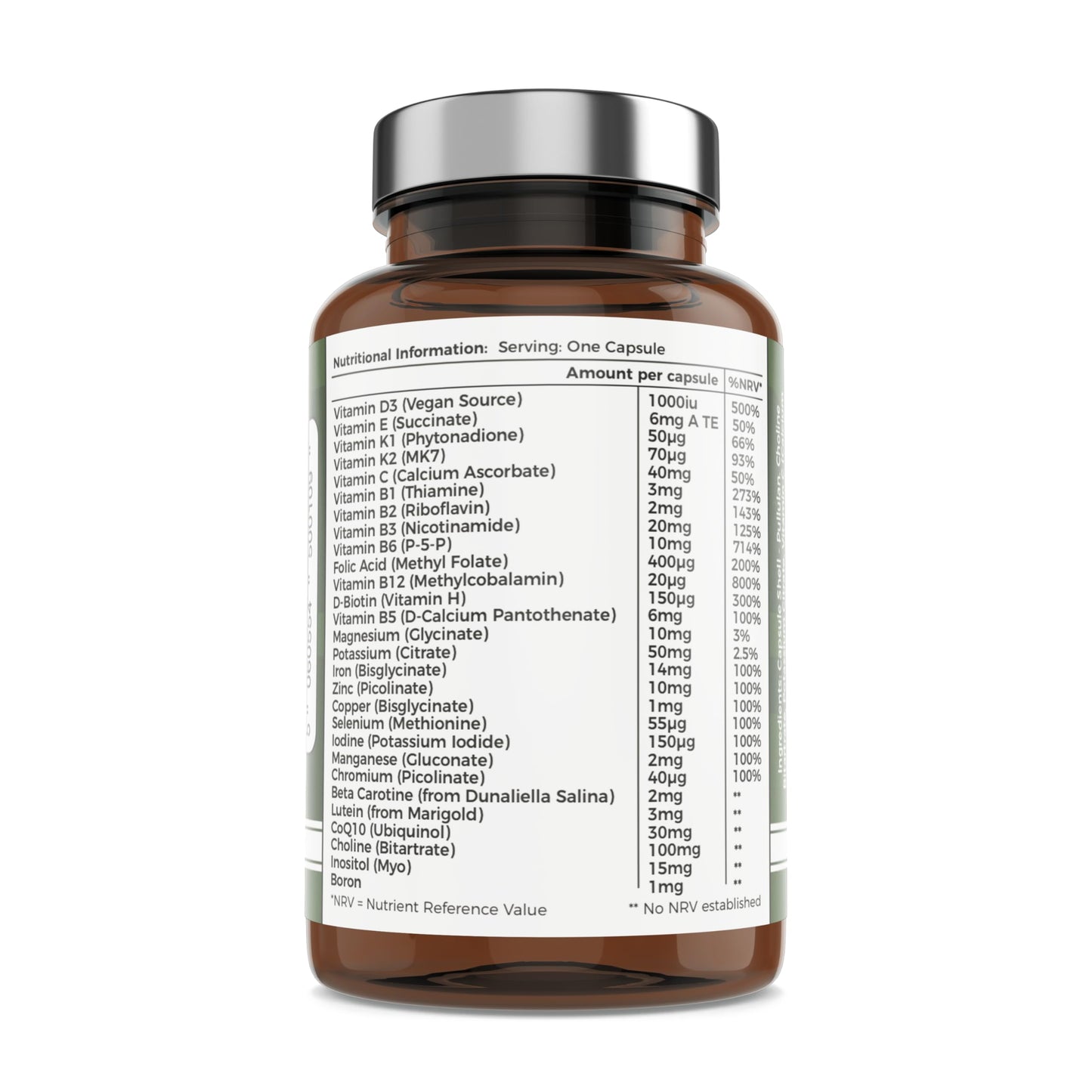 Barefoot Nutrition - Mums Pregnancy Support - Comprehensive Daily Nutrient Support for Before, During and After Pregnancy - Contains Folic Acid, Vitamin D3, B12 and More - 60 Vegan Capsules