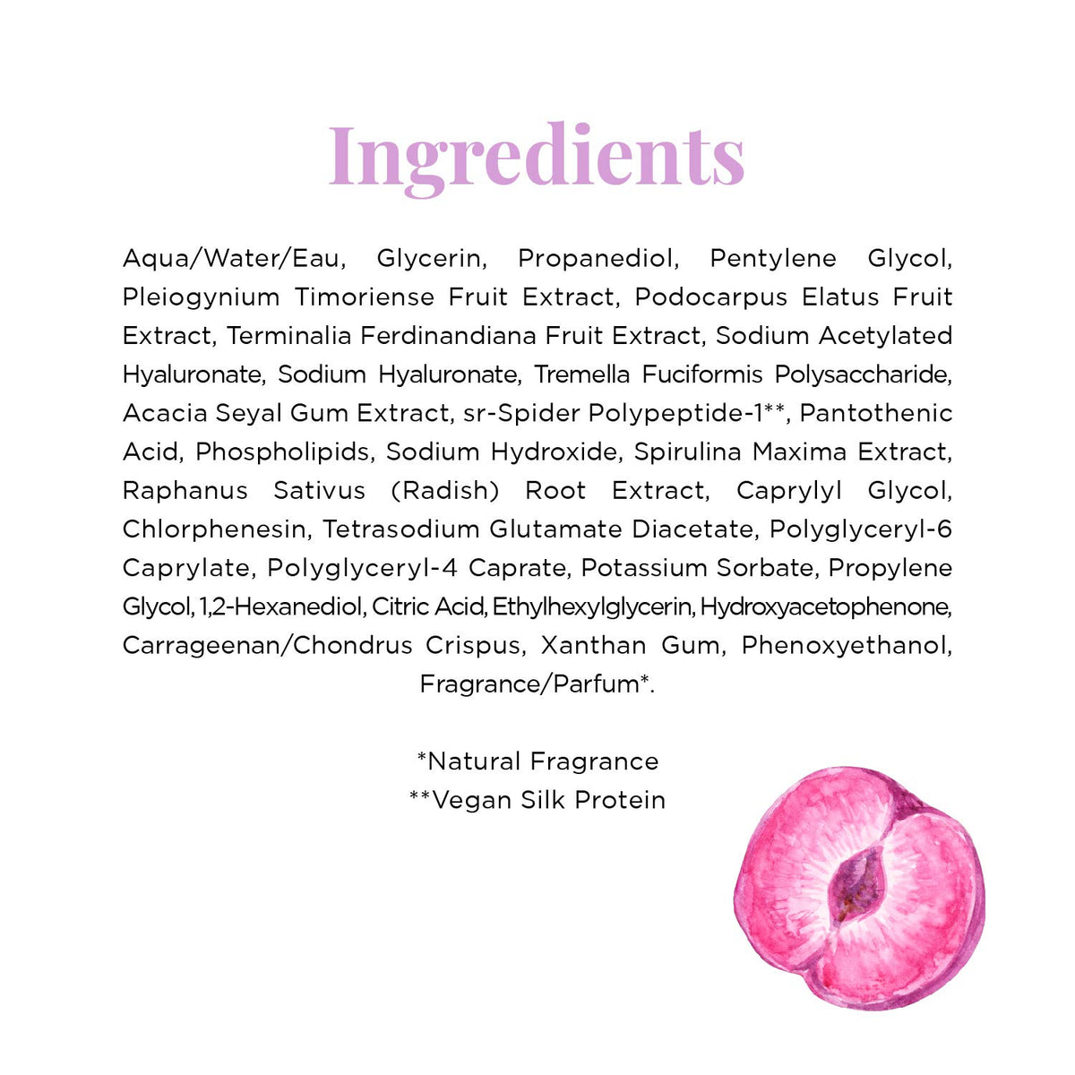 Glow Recipe Plum Plump Hyaluronic Serum Jumbo - Hydrating Hyaluronic Acid Facial Serum - Brightening Serum for Plump, Firm Skin and Youthful Looking Glow (60ml / 2oz)