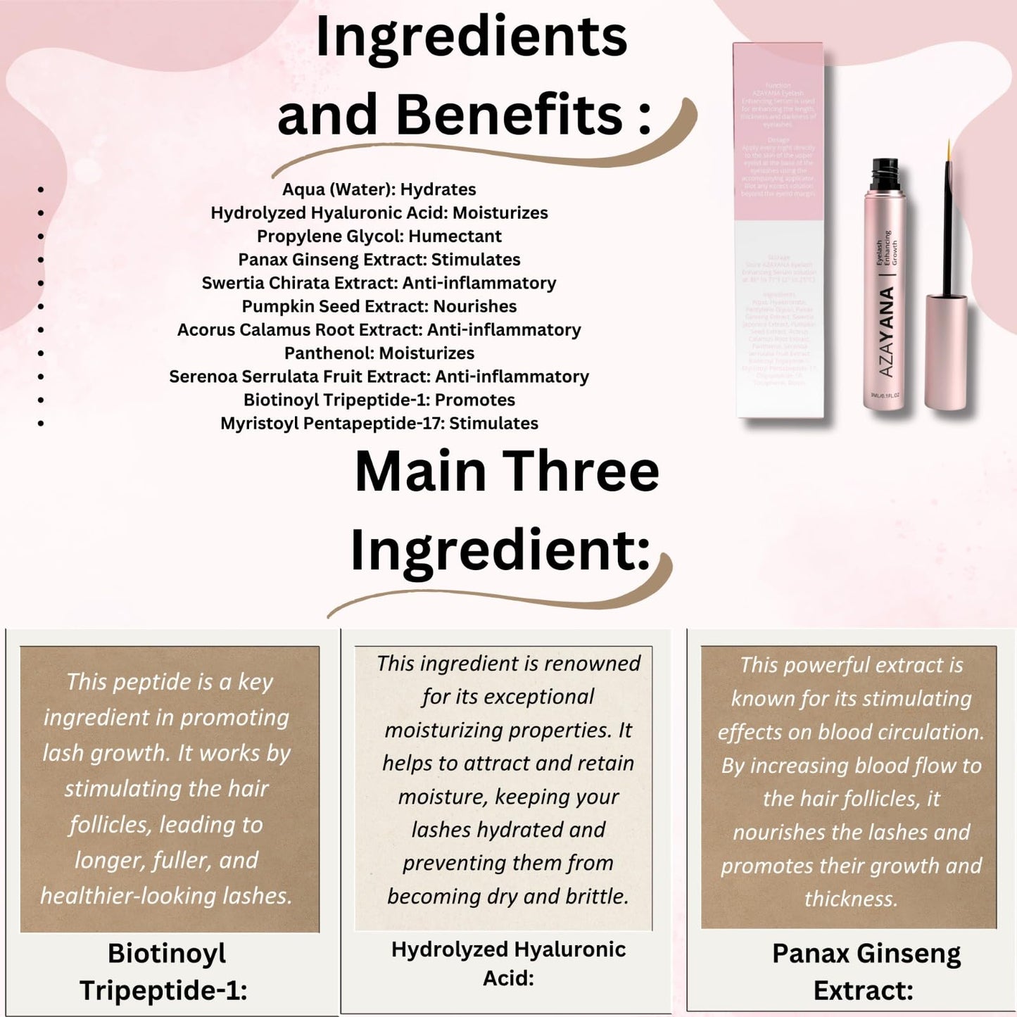 Generic Azayana Eyelash Enhancing Growth Serum, 3ml