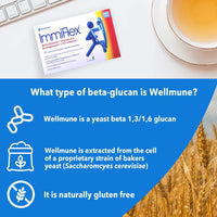 Immiflex ImmiFlex | Clinically Proven Betaglucan Supplement | 250mg x 30 Vegetarian Capsules with Vitamin D