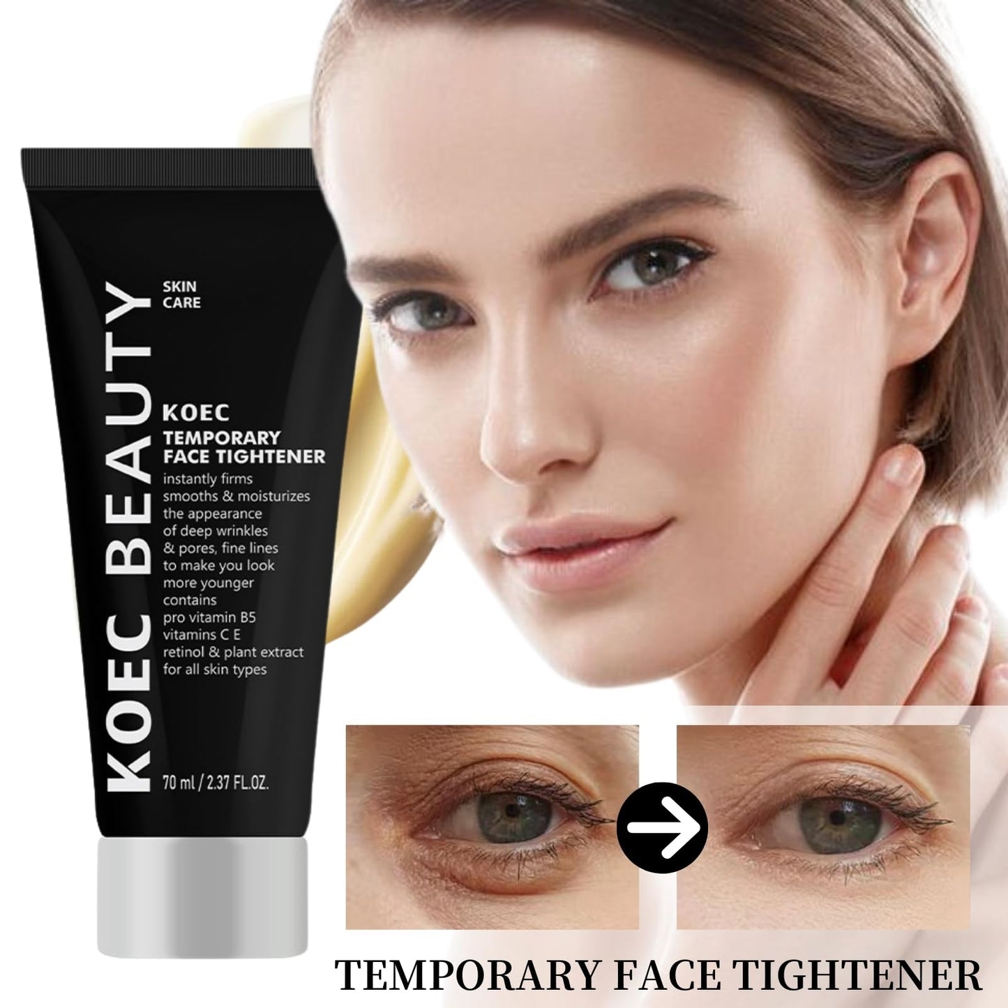 Cureluxe Instant Firmx Temporary Face Tightener - Firming Face Cream for Women - Skin Tightening Cream For Face - Anti Wrinkle Face Cream - Firming & Smoothing