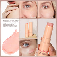 TBeautfave 2PCS Collagen Stick for Face, Wrinkle Bounce Multi Balm Sticks, Collagen Face Cream for Anti Wrinkles, Collagen Wand Stick for Face Eye Lip Neck, Fine Lines Fading in Dry & Sensitive Skin