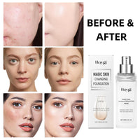 Oumun Color Changing Foundation SPF30,Changing Foundation,Full Coverage Liquid Foundation,Colour Match Foundation,Colour Changing Mature Skin Foundation,Foundation Full Coverage,Face Foundations,Skin Tint
