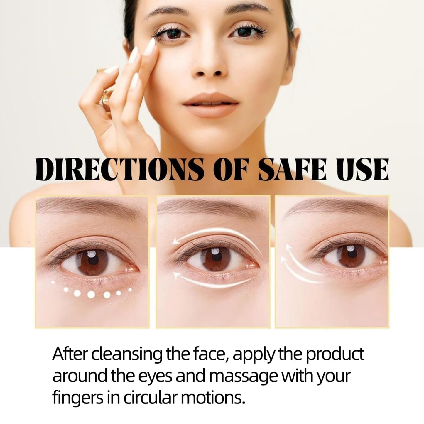 Jinjiar Lumi Eye Balm for Under Eye Bags,Erases Eye Bags within Minutes,Anti Aging under Eye Cream,Lumi Eye Balm Serum,Eye Cream for Dark Circles and Puffy Eyes,Eye Bags Remover,Eye Cream for Wrinkles,Eye Bag