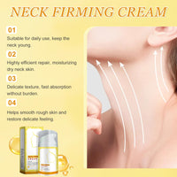 Ledeak Neck Firming Tightening Cream, Moisturizing Anti-Aging Retinol Neck Cream for Reduce Wrinkles, Fine Lines, Hydrating Tighten and Lift Creams, Firm and Lift Sagging Skin