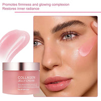 Belligern Collagen Jelly Cream,Collagen Gel Face with Hydrolyzed Protein,Collagen Jelly Face Serum,Reduces Pigmentation,Deeply Moisturizes,Suitable for All Skin Types (110ml)
