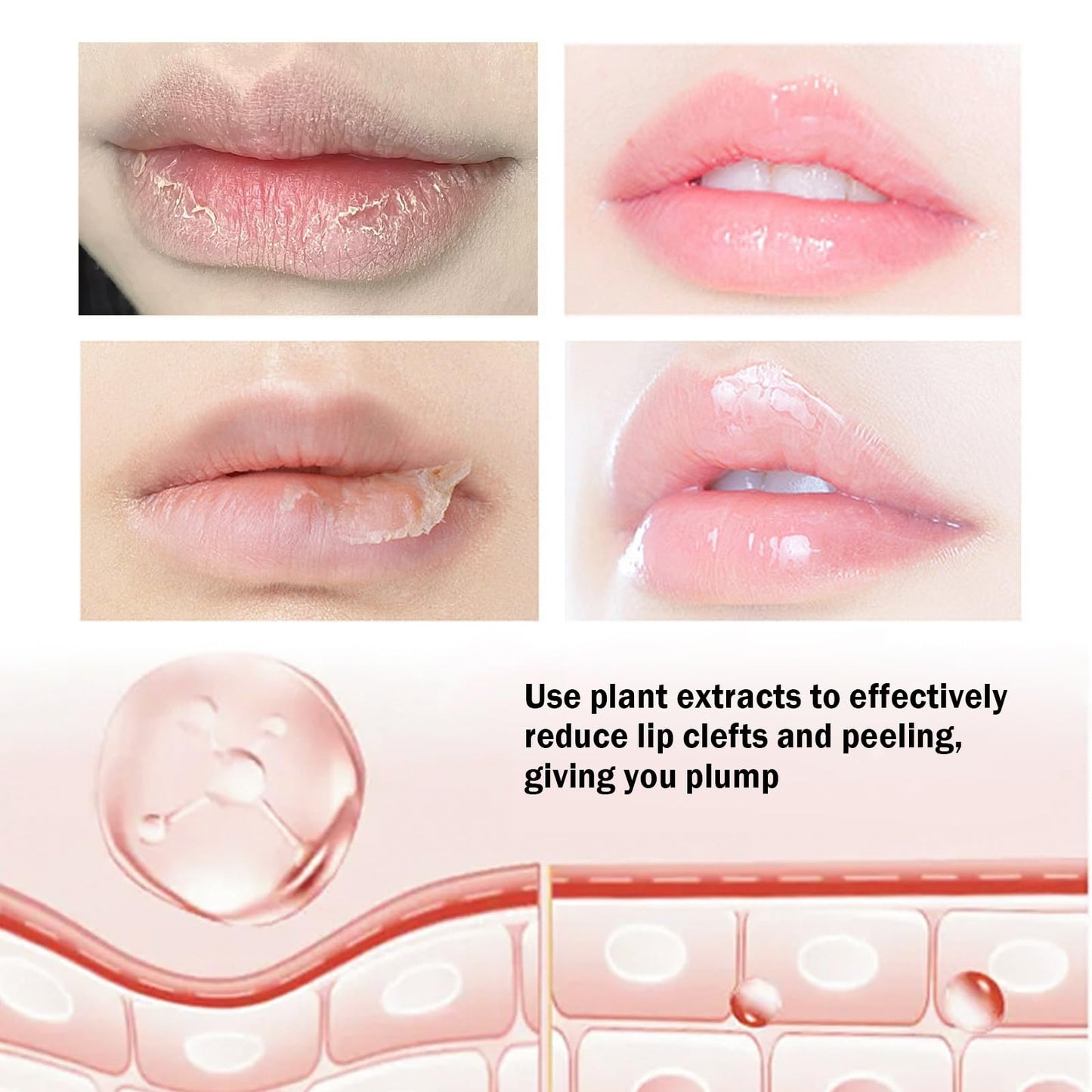 Xunzhi 2PCS Spicule Plumping Lip Shot,Lip Plumper Extreme,Lip Plumping L/i/p Gloss Clear,L/ip Plu/mping Serum,L/ip Plump Lipstick,Plum/ping Li/p Oil,Liquid Microneedling Plum/per Enhancer