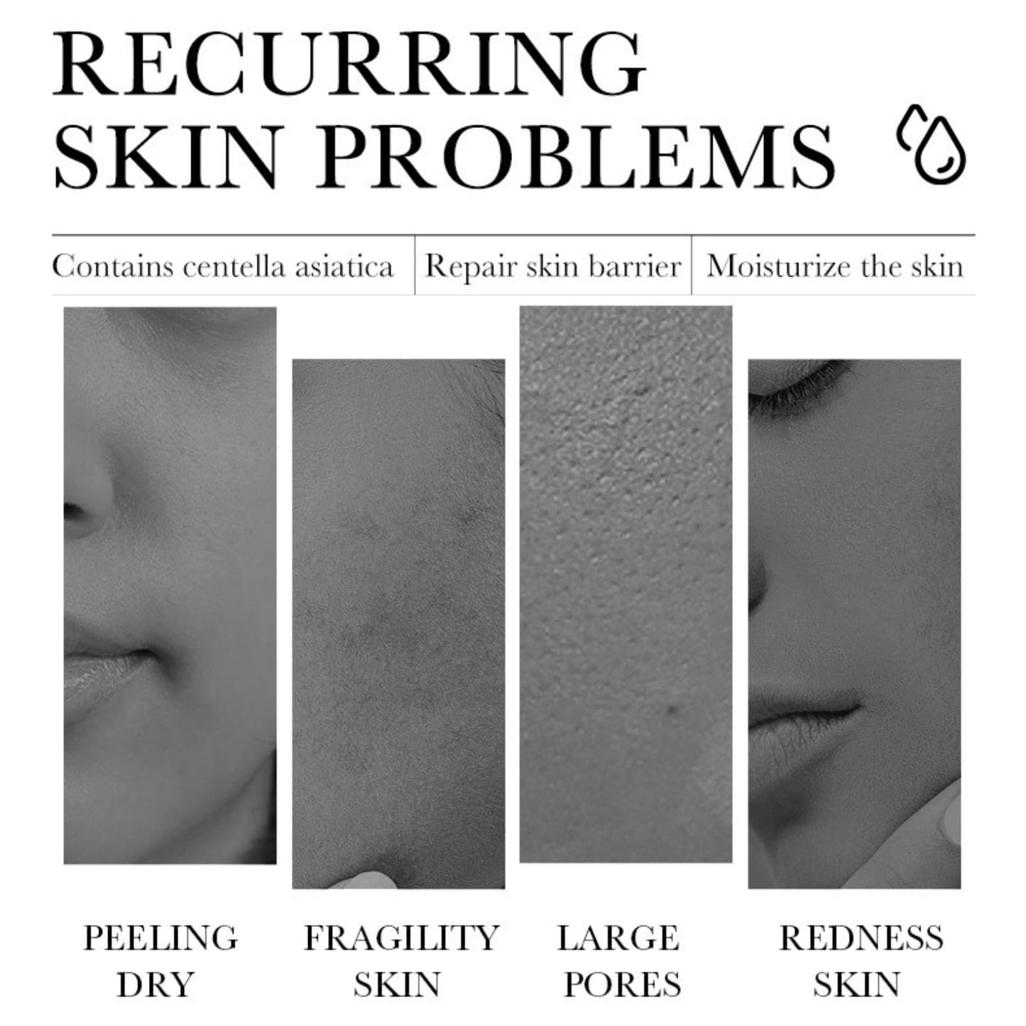 Hydrating Centella Gel Cream - Face Moisturizer for Women - Nourish Moisturiser for Oily Skin - Face Cream for Women - Centella Asiatica Gel Moisturiser - Sooths Skin Calms Acne 55g