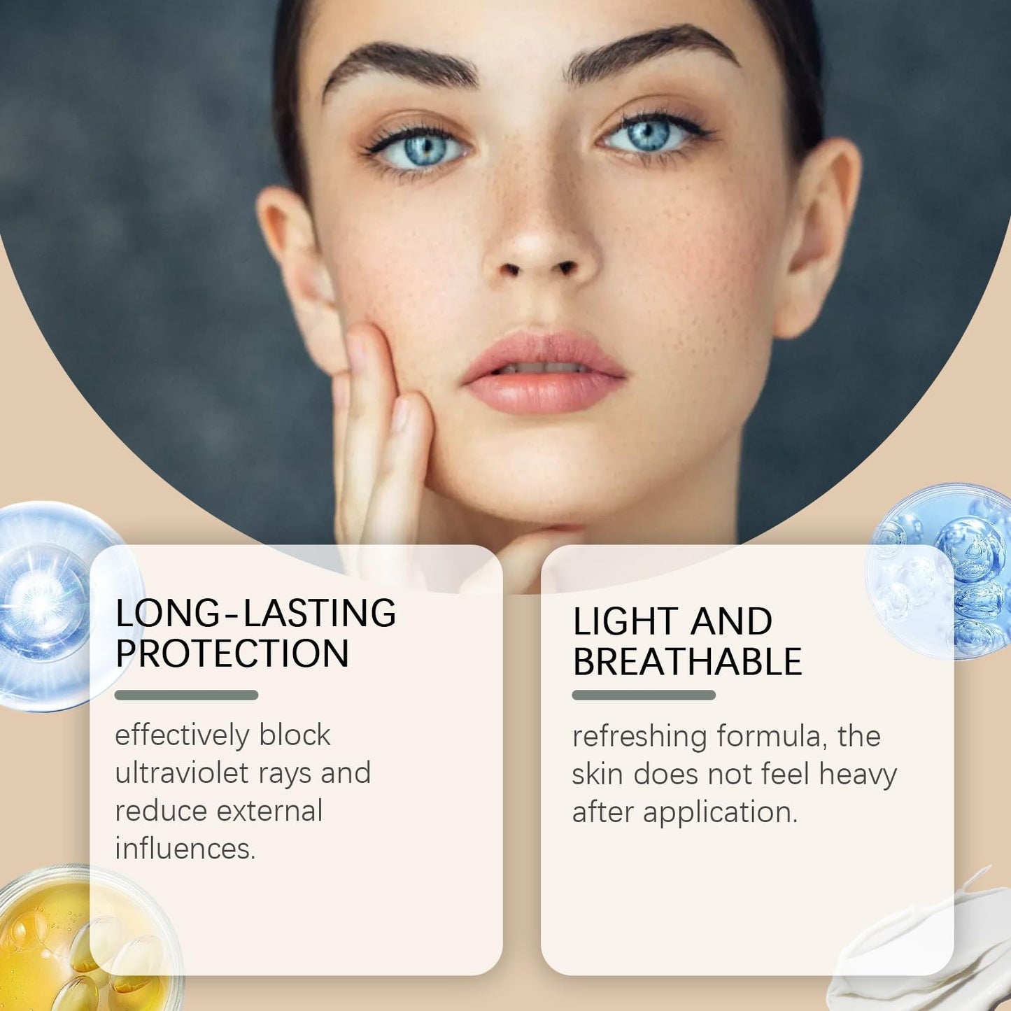 Beef-Tallow Sunscreen SPF 50+,Mineral Tallow Sunscreen SPF 50+,Beef-Tall/ow for Face Sun Cream,Natural Tallow Sunsc/reen,S/PF 50 Fa/ce Moisturiser,Grass Fed Be/ef-Tal/low Natural Sunscre/en