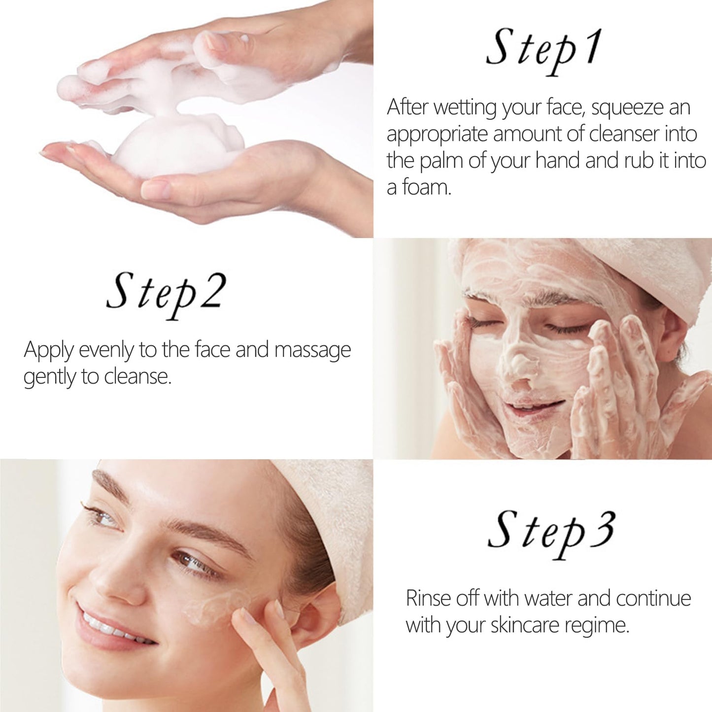 Snail Mucin Facial Cleanser - Face Wash for Women Men - Hydrating Face Cleanser - Travel Size Cream Cleanser Fine Foam Deep Pore Cleansing Moisture Locking for Dry & Oil Skin Care