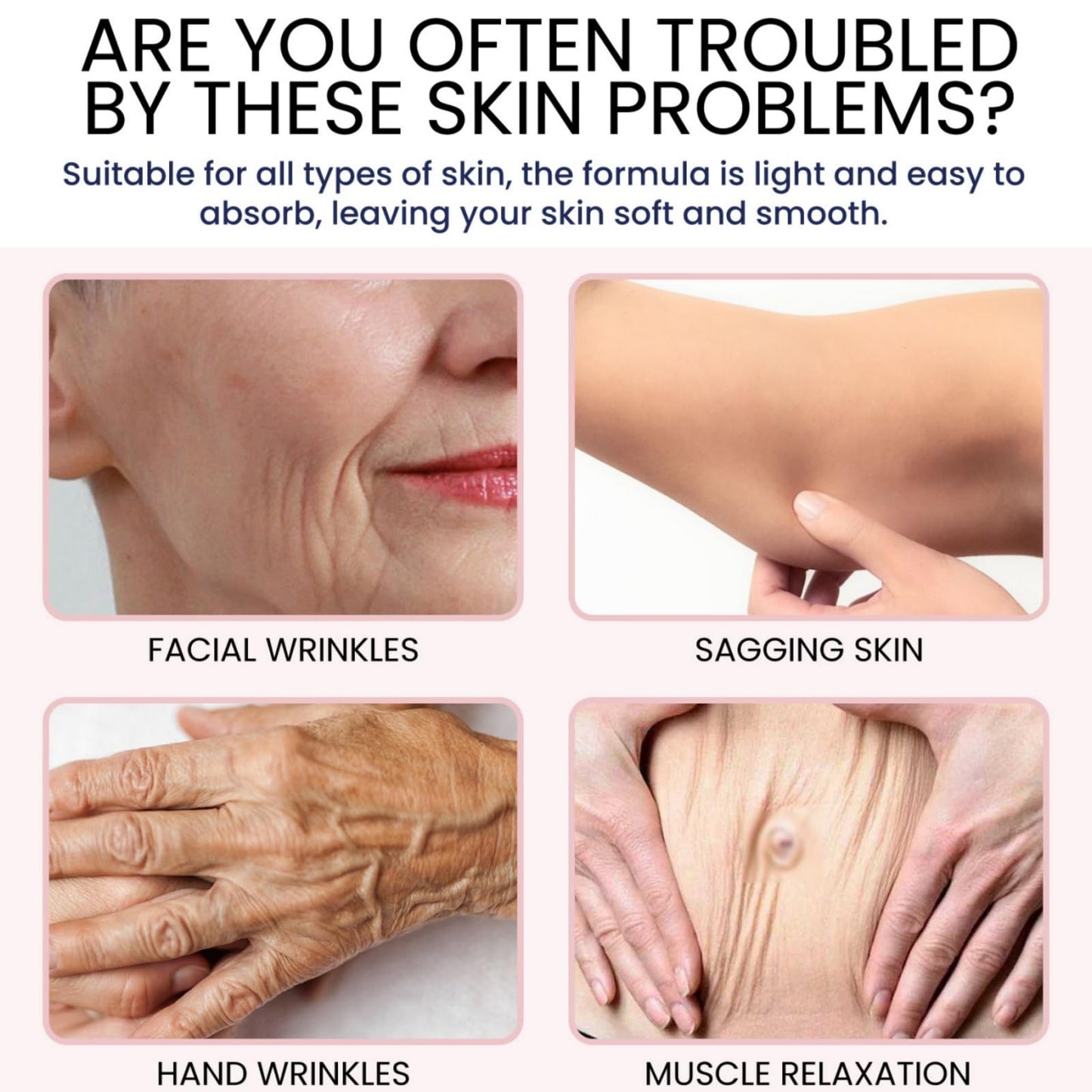 Ruojiar Luxe Collagen Firming Cream,Ultra Firming & Revitalizing Cream,Skin Lifting Wrinkle Removal Cream,Anti-Aging Moisturizer with Collagen,Advanced Firming & Wrinkle Reducing Cream,Collagen Body Lotion