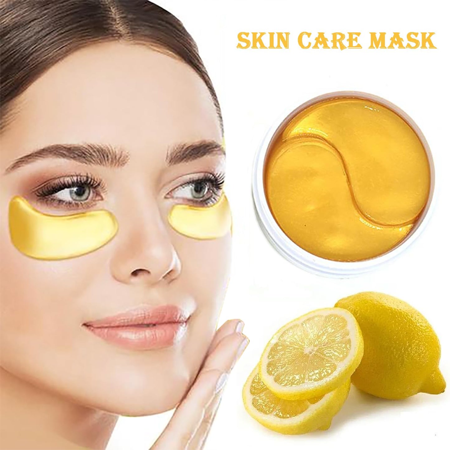 liuchanghe Under Eye Patches, Collagen Under Eye Masks for Puffy Eyes,Dark Circles and Wrinkles, Collagen Eye Patches for Under Eye Wrinkles, 60 Pieces/30 Pairs