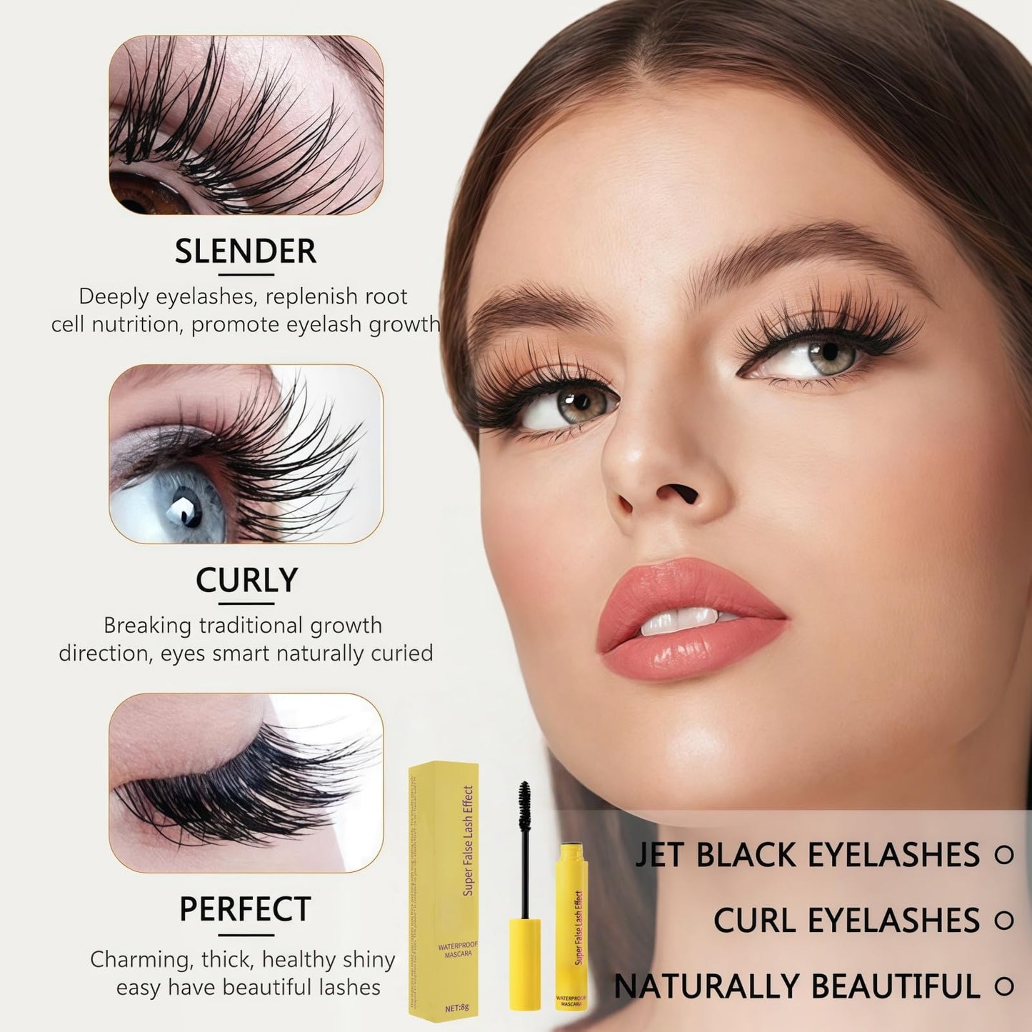 B/ubble Mascara,Mascara Waterproof,Volume and Length Formula for Bold,Waterproof Long-Lasting Ma/scara,M/ascara Black,Tubing M/ascara,Eyelash Primer,Prime Lash Ma/scara for Mature Ladies,Lash Tint