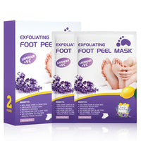 NatrLuxe 2 Pairs Foot Peel Masks, Foot Mask Callus Remover - Repair Heels, Removes Dry Dead Skin For Baby Soft Feet - Exfoliating Feet Peeling Mask For Hard Skin - Peeling, Lavender