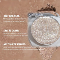 Jinjiar Eyeshadow Palette,Shimmering Creamy Eyeshadow,Glitter Cream Eyeshadow Palette,Eye Shadow Pallets for Women,Make-Up Palettes,Glitter Eyeshadow,Long-Lasting Waterproof Shimmer Eyeshadow,Eye Glitter,(04)