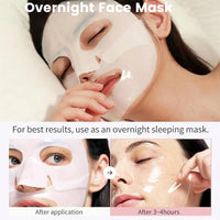 Collagen Face Mask, ChicNana Bio Collagen Mask, Overnight Face Masks Skincare, Real Deep Masks Hydration, Reduce Wrinkles Korean Skin Care (8 sheets)
