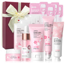 GUOUURR Skincare Set for Teenage Girls Gifts Kits, Skin Care Sets & Kits - Essence Cream,Serum,Eye Serum,Lip Mask,Hand Cream,4 Pcs Face Masks,4 Pcs Mud Masks with Gift Box