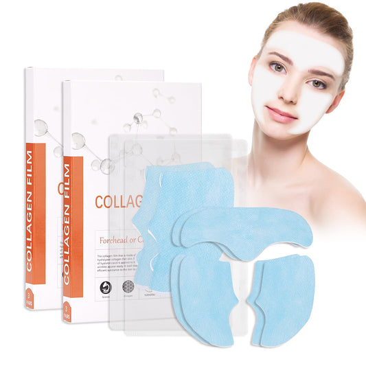 SUNDEER Pure Collagen Films, Collagen Mask, Highprime Collagen Film Face Mask, Korean Skincare, Face Lift Mask, Soluble Protein Mask for Skin Tightening, Promote Essence Absorption (2 Box)