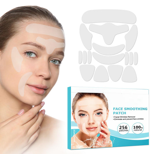 wimony 256 Pcs Wrinkle Patches,Facial Wrinkle Patches,Wrinkle Remover Strips,Pure Collagen Anti Wrinkle Patches,Wrinkles Treatment Patches,Smooth Eye,Mouth,Forehead Wrinkles,Moisturize Forehead&Between Eyes