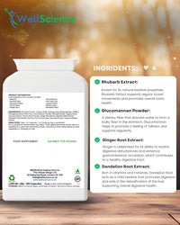 WellScience BowelRevive Herbal Cleanse - Supports Digestive Health, Enhances Regularity, Detoxifies & Boosts Colon Health