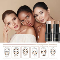 YUYUE-YY Highlighter Makeup Contour Stick, Highlighter Contour Bronzer Wand, Face Brightens Contour Stick for Long-Lasting & Waterproof. Face Make-up & Body Contour Highlight Makeup Illuminator (1#+9#)