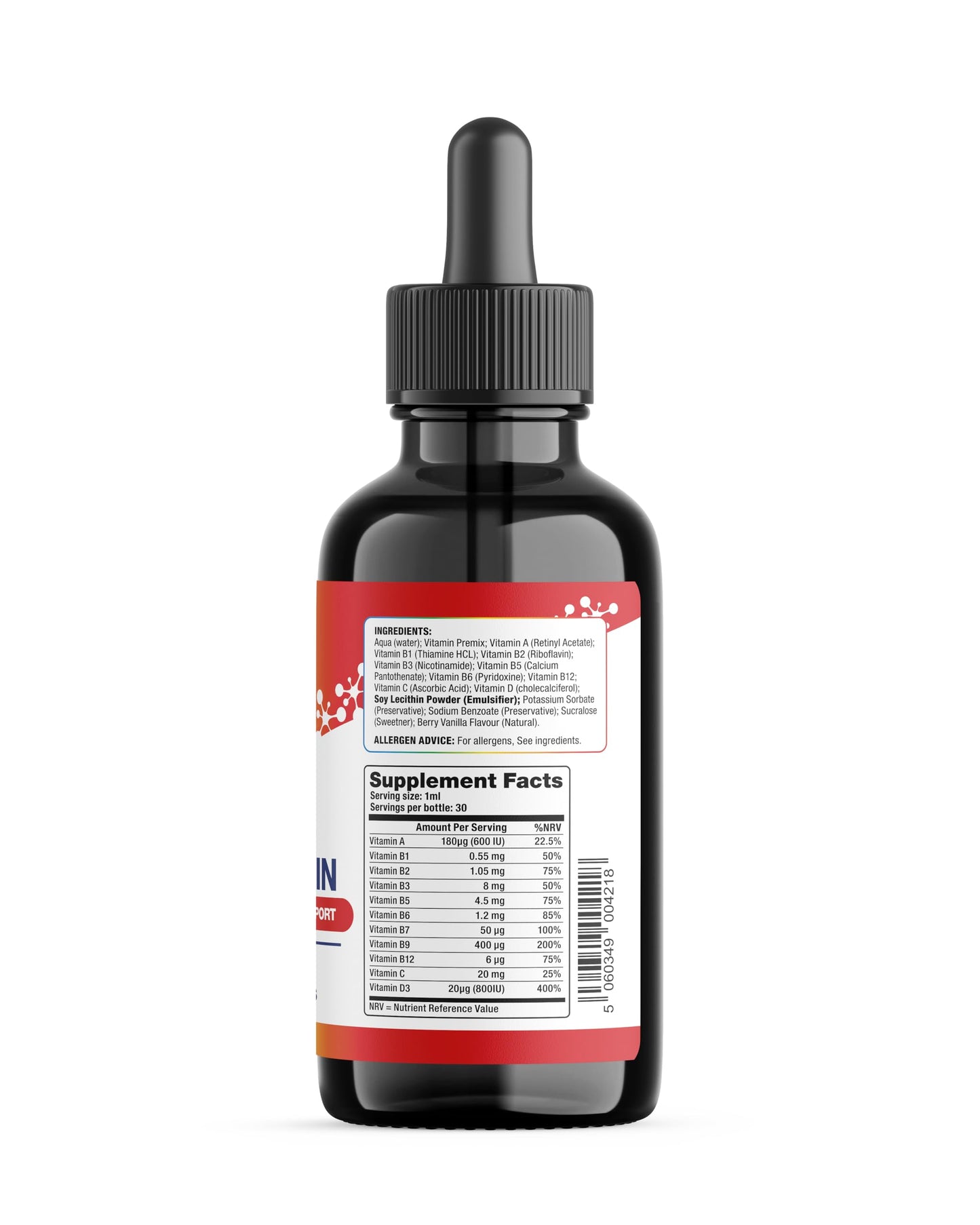 Biopharm-X Multivitamin Liquid for Adults (1 Month Supply) Complete Daily Vitamins for Energy, Immunity & Wellness – Fast Absorbing